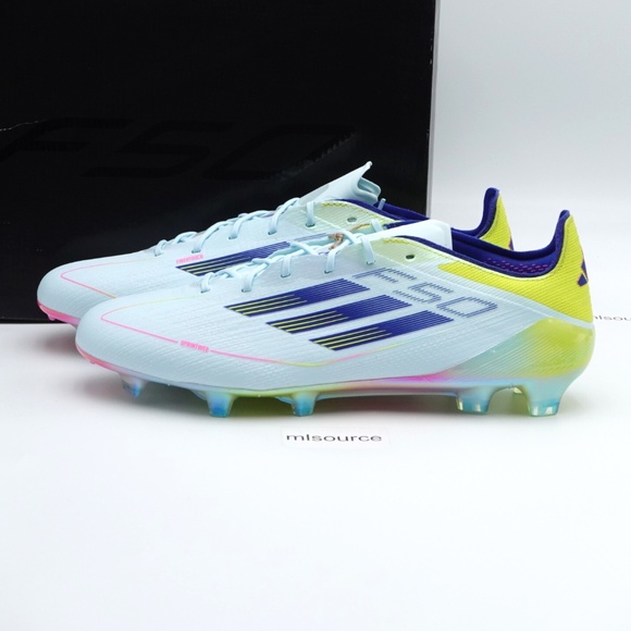 NEW Men's adidas F50 Elite FG Soccer Cleats Men's IG6718 Almost Blue - Picture 1 of 16